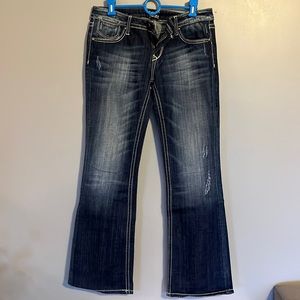 Express Rerock Boot Cut Jeans, Size 6R